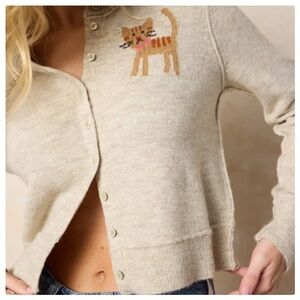 Intarsia Icon Cardigan Sweater